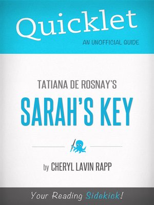 cover image of Quicklet on Tatiana De Rosnay's Sarah's Key